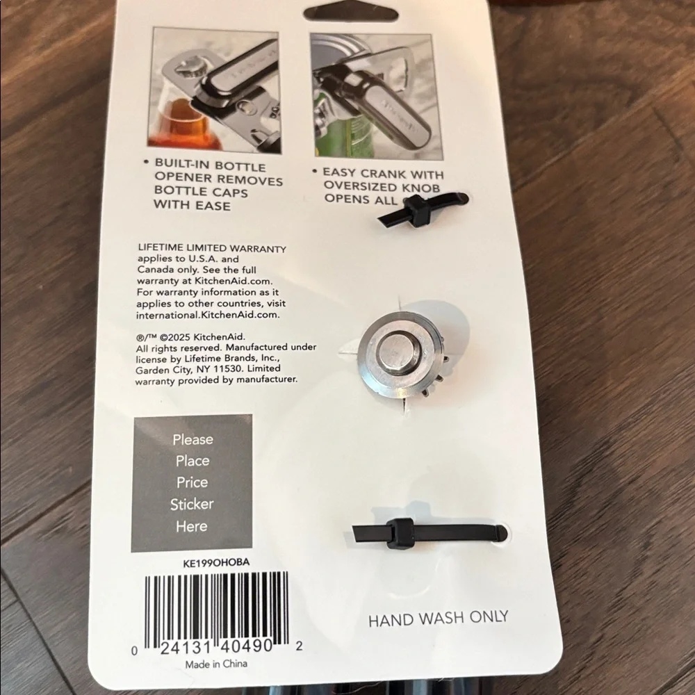 KitchenAid Multifunction can,bottle opener,high carbon stainless steel blade